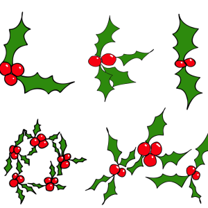 Christmas Mistletoe Shapes