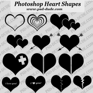Heart Photoshop Custom Shapes