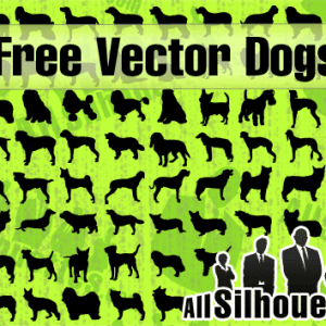 Vector Dog Photoshop Shapes and Silhouettes