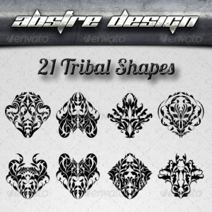 Vector Tribal Tattoo Shapes for Photoshop